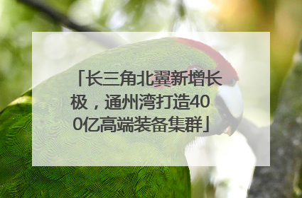 长三角北翼新增长极，通州湾打造400亿高端装备集群