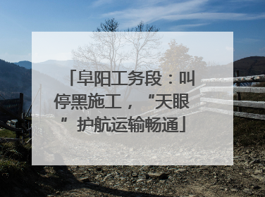 阜阳工务段：叫停黑施工，“天眼”护航运输畅通
