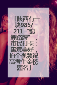陕西有一块985/211“锦鲤路牌”，市民打卡：寓意美好，拍个视频祝高考生金榜题名