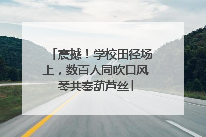 震撼！学校田径场上，数百人同吹口风琴共奏葫芦丝