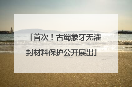 首次！古蜀象牙无灌封材料保护公开展出
