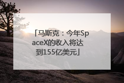 马斯克：今年SpaceX的收入将达到155亿美元