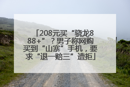 208元买“骁龙888+”？男子称网购买到“山寨”手机，要求“退一赔三”遭拒
