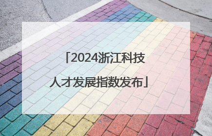 2024浙江科技人才发展指数发布