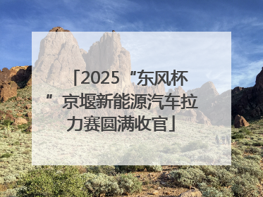2025“东风杯”京堰新能源汽车拉力赛圆满收官