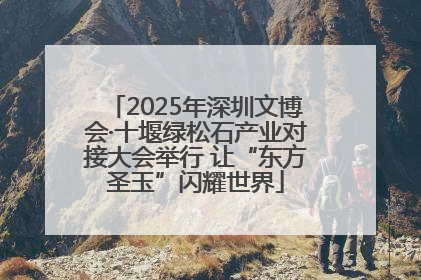 2025年深圳文博会·十堰绿松石产业对接大会举行 让“东方圣玉”闪耀世界