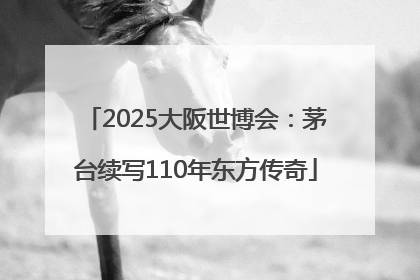 2025大阪世博会：茅台续写110年东方传奇