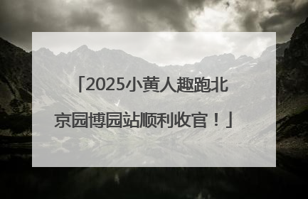 2025小黄人趣跑北京园博园站顺利收官！