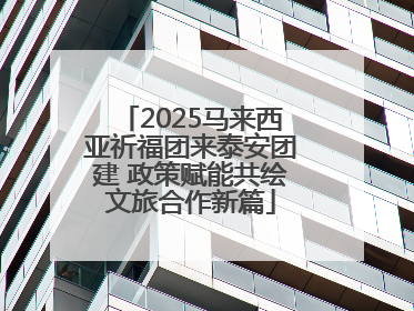 2025马来西亚祈福团来泰安团建 政策赋能共绘文旅合作新篇
