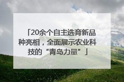 20余个自主选育新品种亮相，全面展示农业科技的“青岛力量”